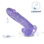 Bfucky 7.87 Inch Huge Dick Pénis Waterproof Silicone Massager with Strong Suction Cup (Purple of Love) Bfucky
