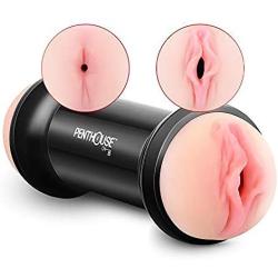 Male Masturbators Cup - Penthouse Ryan Ryans Double Sided Stroker Vaginal & Anal with Hyper Realistic, Pocket Pussy Adult Sex Toys for Men, Double Ends Male Masturbators Sex Toys