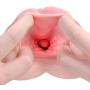 ZEMALIA Male Masturbator, Realistic Textured Vagina Pocket Pussy Built-in Stimulation Ring for Man Masturbation, Close-Ended Stroker Adult Sex Toys for Men