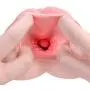 ZEMALIA Male Masturbator, Realistic Textured Vagina Pocket Pussy Built-in Stimulation Ring for Man Masturbation, Close-Ended Stroker Adult Sex Toys for Men