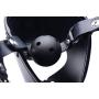 Master Series Pup Puppy Play Hood and Breathable Ball Gag, 0.67 Pound