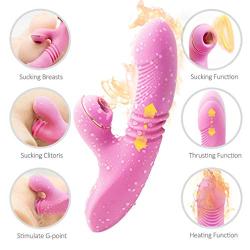 Female-7 Speed Realisti T-hrusting Novelty G S-Po-tter Sucking&Licking Rabbit Vibebrator Toy for Women&Couples Waterproof&Whisper Quiet