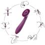 G-spot Vibrator Clitoris Stimulation with Tongue Massage Vibration,Waterproof Dildo Vibrator Vagina Clit Stimulator Licking Adult Sex Toys with Two Motor 8 Vibration Modes for Women and Couple
