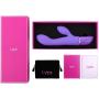 G-Spot Rabbit Vibrator with Lifelike Ridges for Women Clitoral Stimulation | Lyps Holly - Waterproof Silicone Dildo Clit Dual Stimulator with Multiple Speeds & 10 Powerful Vibration Patterns