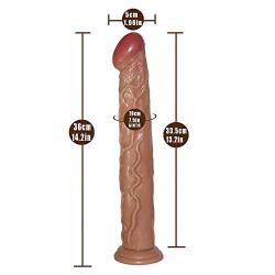 JDesto-Soft and Healthy Massager 12-inch Realistic Female Massager DEPUR (Color: Flesh)