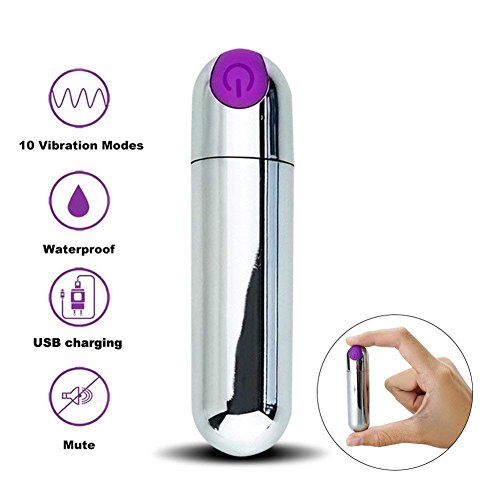 Cordless Wand Massager Powerful Speeds 10 Modes, Handheld Personal Body Back Neck Shoulder Massager Rechargeable Waterproof