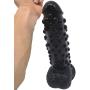 JSFQ Sex 9 Inches Womens Lifelike Huge Dil-do for Woman Muscle Relaxed Silica Gel Massaging Stick Sunglasses Skirt Jeans (Color, Pink),Pink (Color : Black, Size : Black)