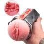 KJHM Lifelike Enjoy Lovely Kawaii Male Sēxy Flǐrtǐng Interaction Realistic Real Pussy Deluxe Cup Best Voice Sucking Electronic Mans Toy Underwear T-Shirt Light and Handy