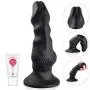 Liquid Silicone Dildo with Suction Cup for Hands-free Play,UTIMI Realistic Snake Head Dong Animal Dildo Black,1 Water-Based Lube,7.1 Inch Liquid Silicone Dildo with Suction Cup for Hands-free Play,UTIMI Realistic Snake Head Dong Animal Dildo Black,1 Water-Based Lube,7.1 Inch