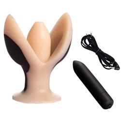 Tralntion Electro Shock Large Vibrating Anal Plug Electrical Stimulation Butt Plug Electroanal Vibrator Butt Plug Anal Dilator Vibrator Electro Sex Toys