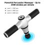 SWARK Deep Muscle Massager, Powerful Tissue Massager Gun, Pain Relief Percussive Therapy for Professional Athlete, Trainers - Silver