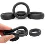 Batyuery 4 PCS Soft Stretchy Silicone Pennis Ring Time Delay Clock Ring for Male Eraction Keeper Enhancer Prolong