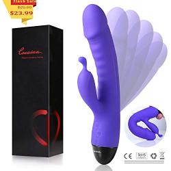 Rabbit G Spot Vibrator Dildo Clit Stimulator Adult Sex Toy for Women Couples Rechargeable,10 Modes?-