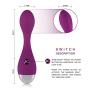 Cordless Handheld Personal Mini Massager, USB Charging, 10 Speed Frequency Mode, Medical Grade Silicone, 100% Waterproof Design for Bedroom, Bathroom, Pool,Party