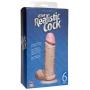 Doc Johnson The Realistic Cock with Removable Suction Cup - 6 Inch - F-Machine and Harness Compatible Dildo - Vanilla