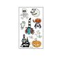 Kids Halloween Temporary Tattoo Stickers Glow in Darkness Children Temporary Tattoos for Face Body Arms Pumpkin Ghost Devil Skull Trick or Treat Water Transfer Stickers for Baby Boys Girls（10 Sheets）