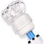 Massage Accessories Massager Head Cap Attachments Silicone Accessory Attachment (Clear)