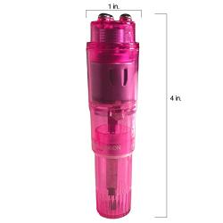 Pink B.O.B.® Clit Vibrator - Pocket Rocket Sex Toy - 30 Day No-Risk Money-Back Guarantee Pink