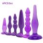 ❤ Women Men Vibrantor Kit Amal Plug Adult Six Toy Massage Tools Finger Massage Amus Washer