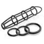 Fetish Fantasy Elite Cock Cage & Ring Set, Black Fetish Fantasy Elite Cock Cage & Ring Set, Black