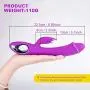 G Spot Rabbit Vibrator with Clit Stimulator for Double Stimulation Rechargeable, SHEQU Waterproof Vibrating Dildo Vibrator Sex Toys with 10 Powerful Vibrations for Women Couple Vagina Anal Play