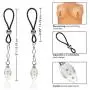 Calexotics Nipple Play Non-Piercing Jewelry, Crystal Teardrop Calexotics Nipple Play Non-Piercing Jewelry, Crystal Teardrop
