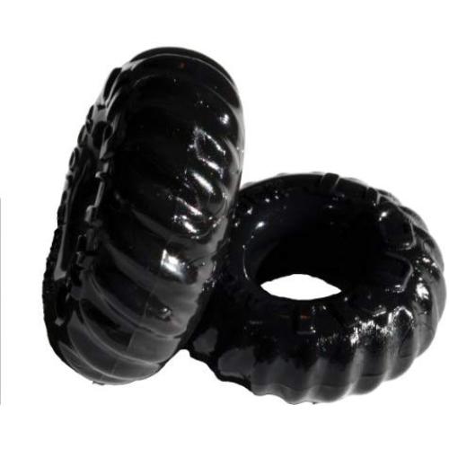 TruckT 2 Piece Cock Ring - Cockring Set by Oxballs (Black)