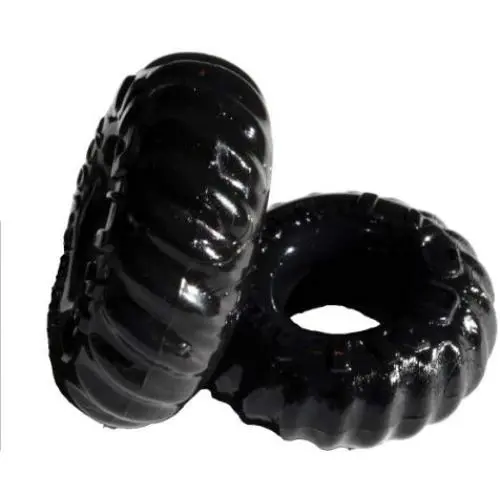 TruckT 2 Piece Cock Ring - Cockring Set by Oxballs (Black) TruckT 2 Piece Cock Ring - Cockring Set by Oxballs (Black)