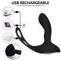 Bantie Anal Vibrator Cock Ring with Heating Function, 10 Powerful Modes Remote Control Vibrator Prostate Massager for Men, G-Spot Vibrators Sex Toys for Women