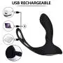 Bantie Anal Vibrator Cock Ring with Heating Function, 10 Powerful Modes Remote Control Vibrator Prostate Massager for Men, G-Spot Vibrators Sex Toys for Women