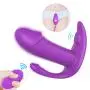 Villvi 9 Mode Wearable Butterfly Massaging Silent Soft Skin-Friendly - Back Neck Shoulder Relaxation Wearable Butterfly Massaging Toys