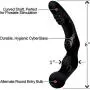 Sinclair Institute Select Onyx Glass Prostate Massager