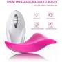 Invisible Wireless Remote Control Wearable Vibrantor 9 Vibration Frequencies Waterproof USB Rechargeable for Women Couples - Pink