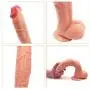 MEIJUNMAWEI Super-Long 12.04-inch Massage Wand with Large Suction Cup and Real Medium Texture Line, Great for Life Pleasure