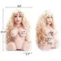 Y-NOT Realistic Silicone Sex Love Doll Flesh 3D Double Sided Body Life Like Adult Toy with Heating Stick, Vibrator, Wig and Sexy Underwear for Male Masturbation