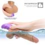 Rzoeox Realistic Dildo Automatic Telescopic G spot Vibrator with 2 Speeds 7 Vibration Modes Rzoeox Heating Silicone Vibrant Penis Sex Toy Anal Clitoris Vibrator for Women Masturbation
