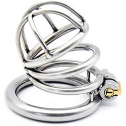 Chástí-ty Device, Cǒck Lock, Pěnǐs Lock Ring Men Hypoallergenic Stainless Steel Metal Chasteness Device Anti-Off T-Shirt Belt - 117 (Size : 50mm)