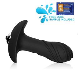 Vibrating Butt Plug Anal Sex Toy Waterproof Soft Silicon Butt Anal Plug with Removable Vibrator for Anal Pla