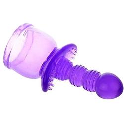 Massager Attachment Massage Accessories Silicone Accessory Attachments (Purple)