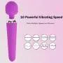 Massager 10x Powerful Extreme Power Multi-Speed Cordless USB Rechargeable Waterproof Handheld Body (Purple) Massager 10x Powerful Extreme Power Multi-Speed Cordless USB Rechargeable Waterproof Handheld Body (Purple)
