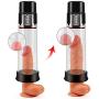 Rechargeable Penis Pump ED Vacuum Pump with 4 Suction Power for Mens Sexual Enhancement, PALOQUETH 2 in 1 Erection Pump with Male Masturbation Sleeve for Oral Sex, 12.3 inch