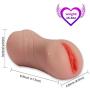 Male Masturbator Cup Sex Toys, iMiMi Masturbation Stroker Cup with Double Ends 3D Realistic Vagina Adult Sex Toys for Men (Flesh)