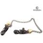 RYOZOCH Adjustable SM Nipple Clamps Fetish Teasers Breast Clit Sensual Bondage Restraint Kits (Clamps w/Chain, Style #1)