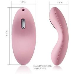 SVAKOM Wireless Echo [Mini Curved Vibrator] Clitoral Stimulation [Rechargeable] [ Tongue Looking Design] [5 Multi Speed] Sex Toys for Women (Pink-1)