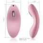 SVAKOM Wireless Echo [Mini Curved Vibrator] Clitoral Stimulation [Rechargeable] [ Tongue Looking Design] [5 Multi Speed] Sex Toys for Women (Pink-1)