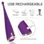 G-Spot Vibrator, Enlove, Clitoral Nipple Vagina Silicone Vibrator with 10 Rotating Vibration Modes, Waterproof Adult Sex Toys for Women Female Ejaculation and Couples Play, Purple G-Spot Vibrator, Enlove, Clitoral Nipple Vagina Silicone Vibrator with 10 Rotating Vibration Modes, Waterproof Adult Sex Toys for Women Female Ejaculation and Couples Play, Purple
