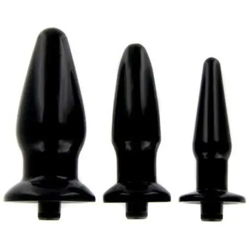 Silicone Vibrating Butt Plug, Small, Black Silicone Vibrating Butt Plug, Small, Black