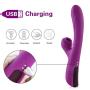 Geloo 10 Frenquency and 3 Suction Modes Vibrartorfor Women Invisible Vibrate Things for Women Wearable Six Toys for Women Bullet Adullt Toys for Female