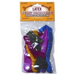 20 Inches of Inflatable Fun Penis Balloons - Bag of 8