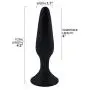 Small Silicone Anal Plug - Tapered Thin Butt Stimulator - Suction Cup Base